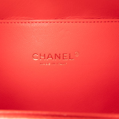 Chanel Tricolor Caviar CC Filigree Vanity Case