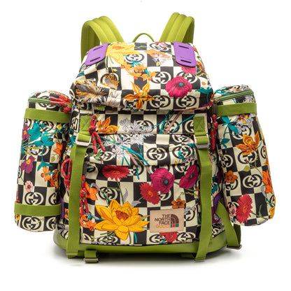Gucci & The North Face Floral Multicolor Backpack