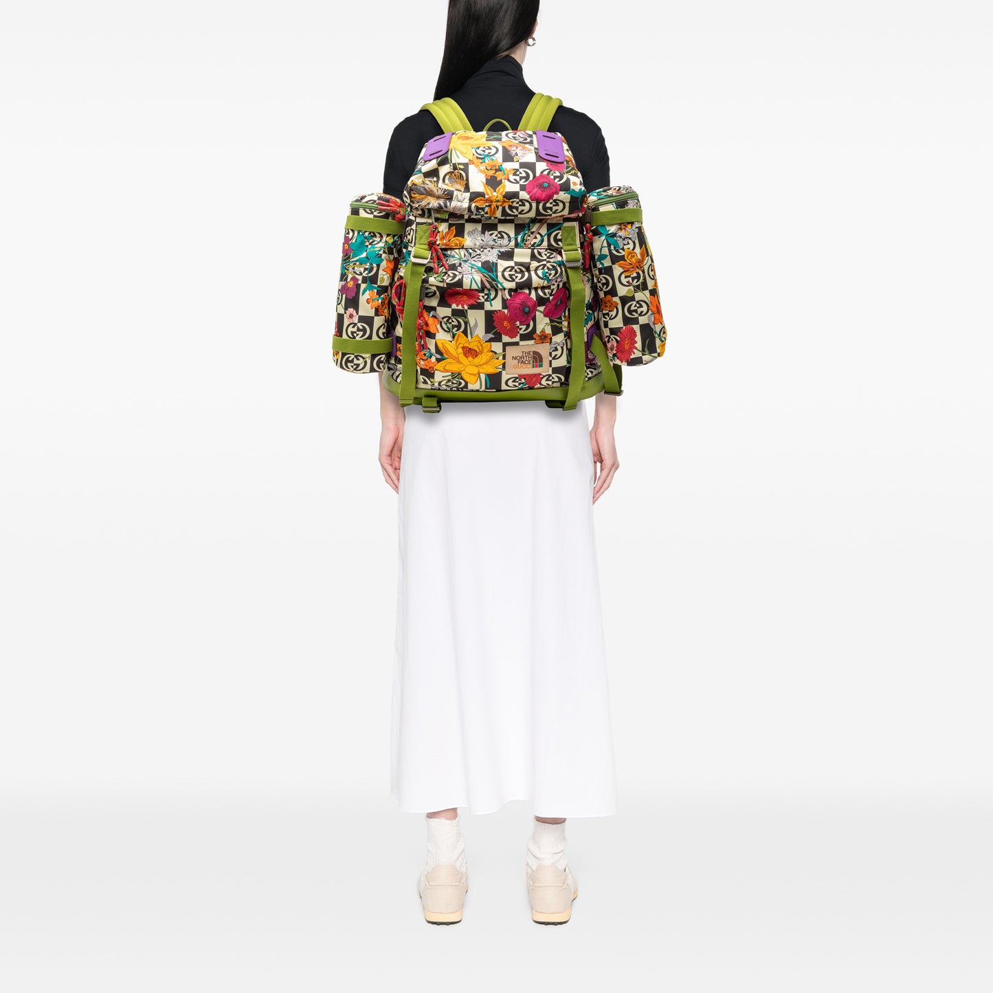 Gucci & The North Face Floral Multicolor Backpack