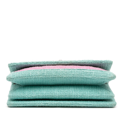 Chanel CC Bicolor Tweed Flap