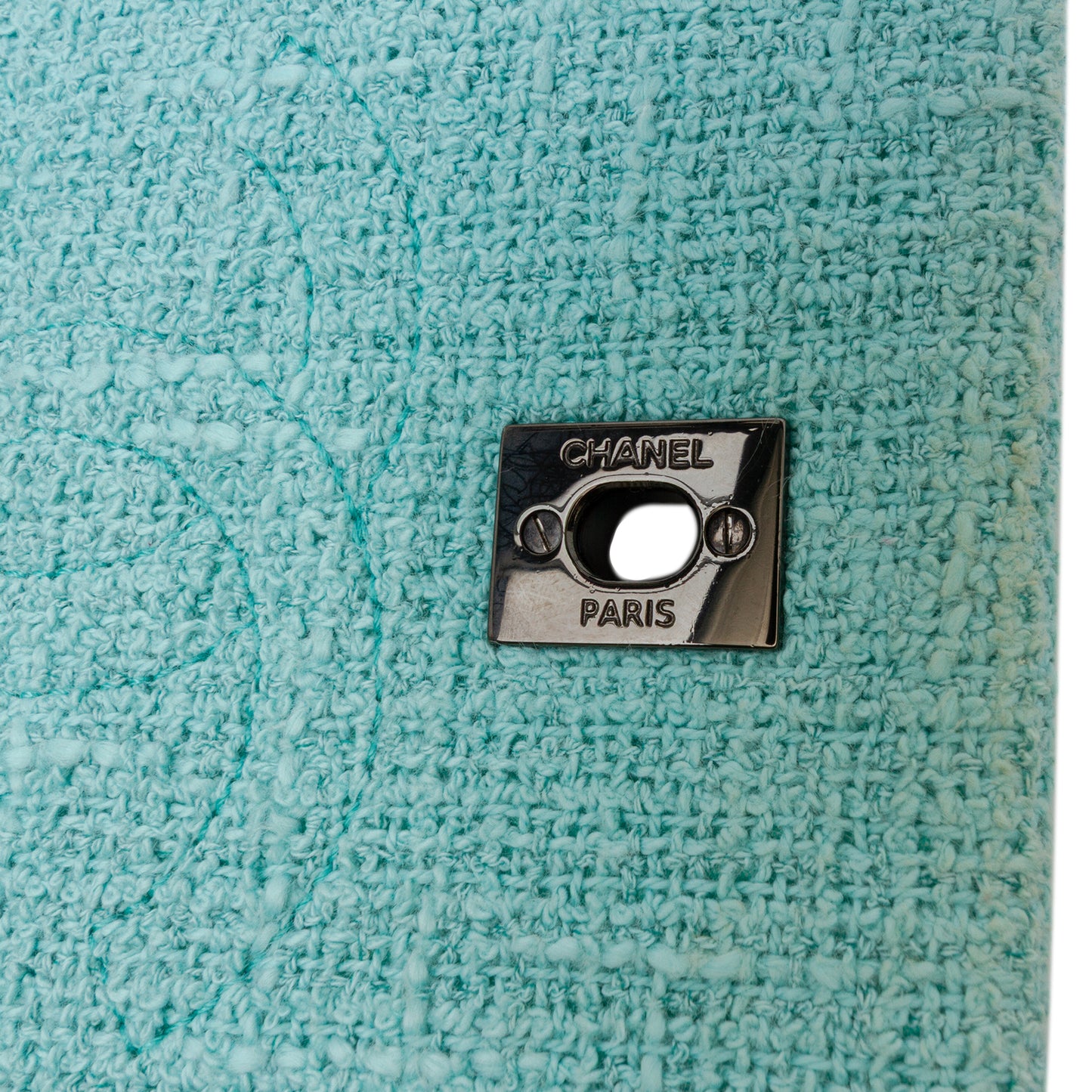 Chanel CC Bicolor Tweed Flap