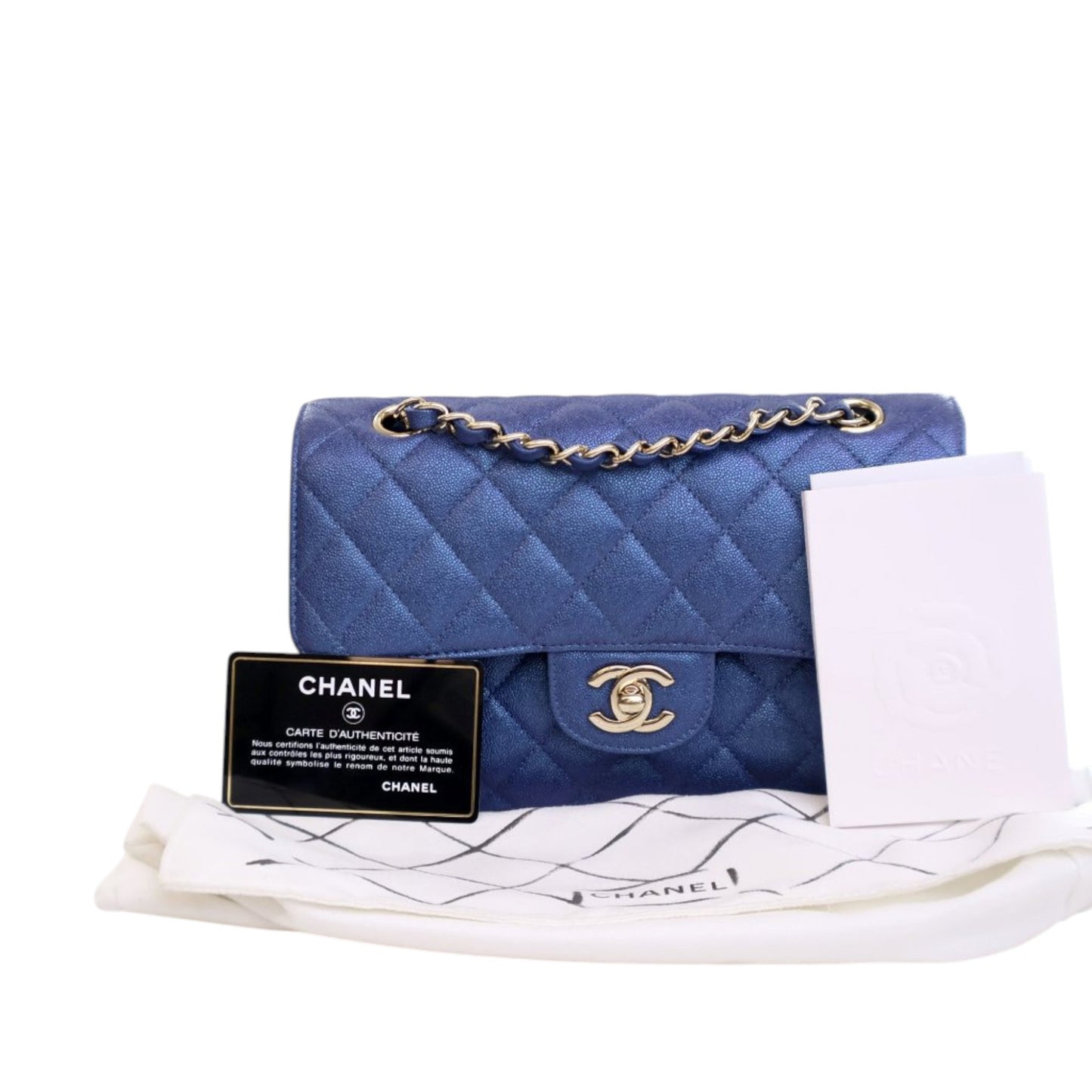 Chanel Small Classic Iridescent Caviar Double Flap