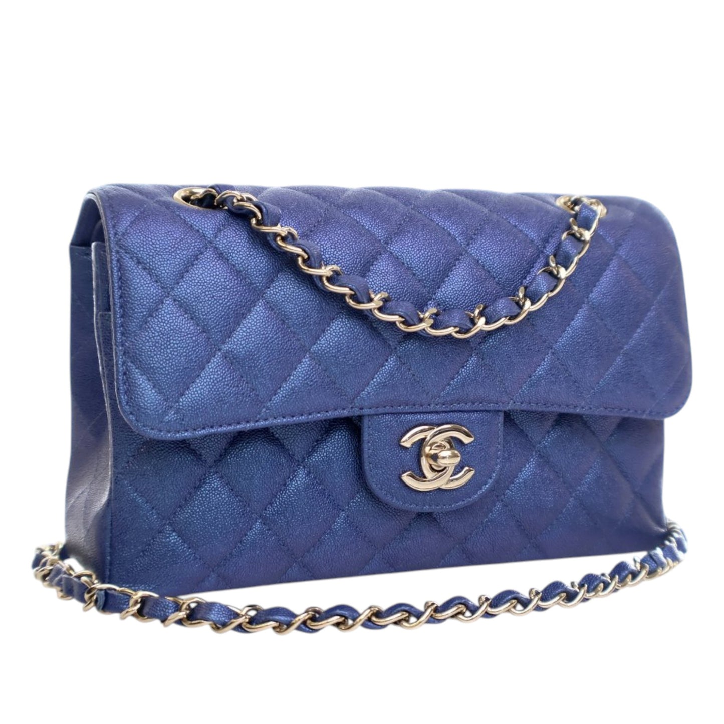 Chanel Small Classic Iridescent Caviar Double Flap