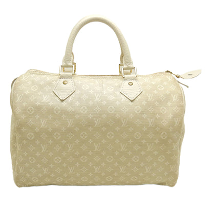 Louis Vuitton Monogram Mini Lin Speedy 30 Bag