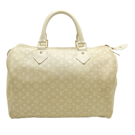 Louis Vuitton Monogram Mini Lin Speedy 30 Bag