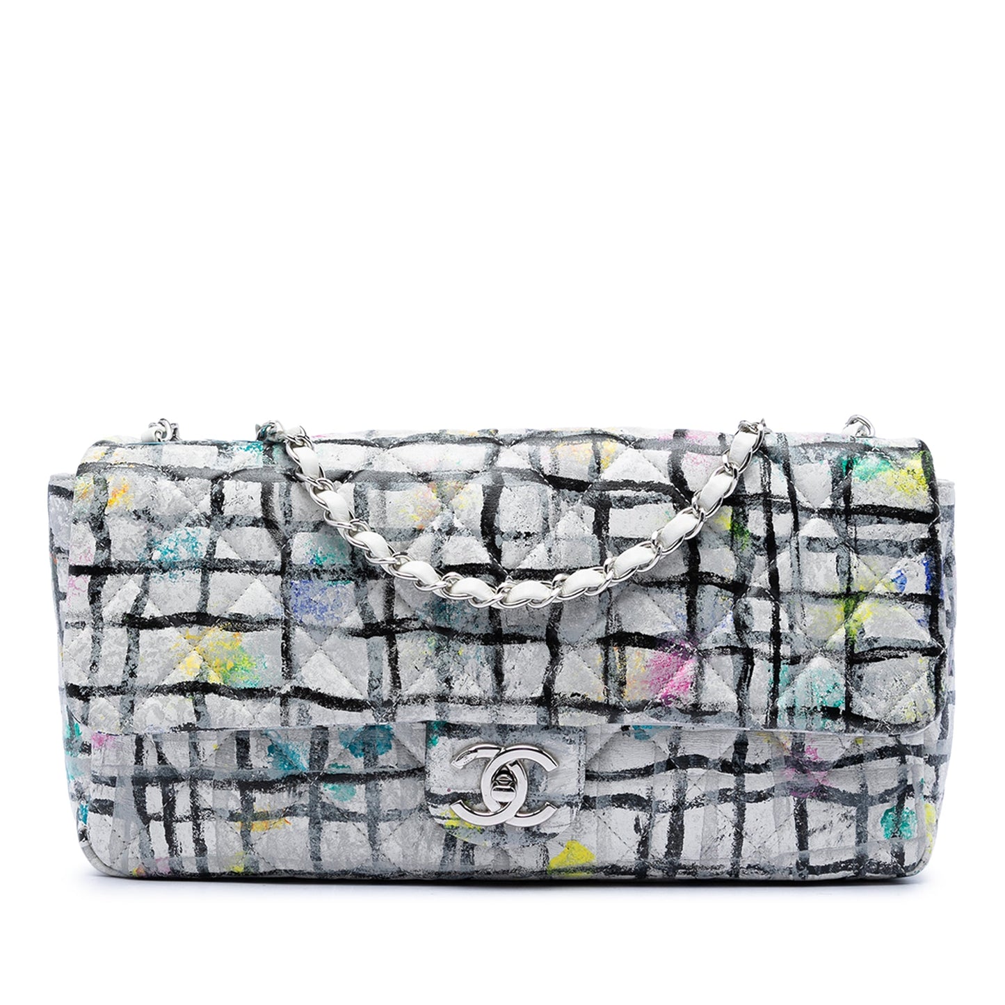Chanel Hand Painted Graffiti Flap Bag