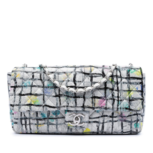 Chanel Hand Painted Graffiti Flap Bag