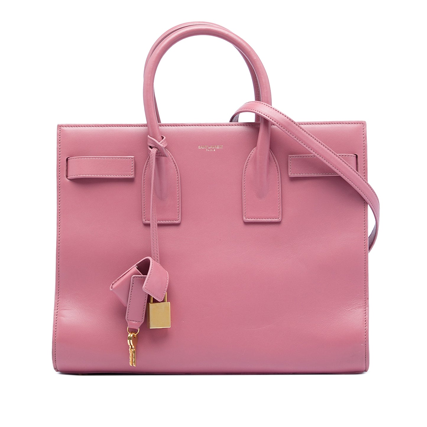 Saint Laurent Leather Sac De Jour bag