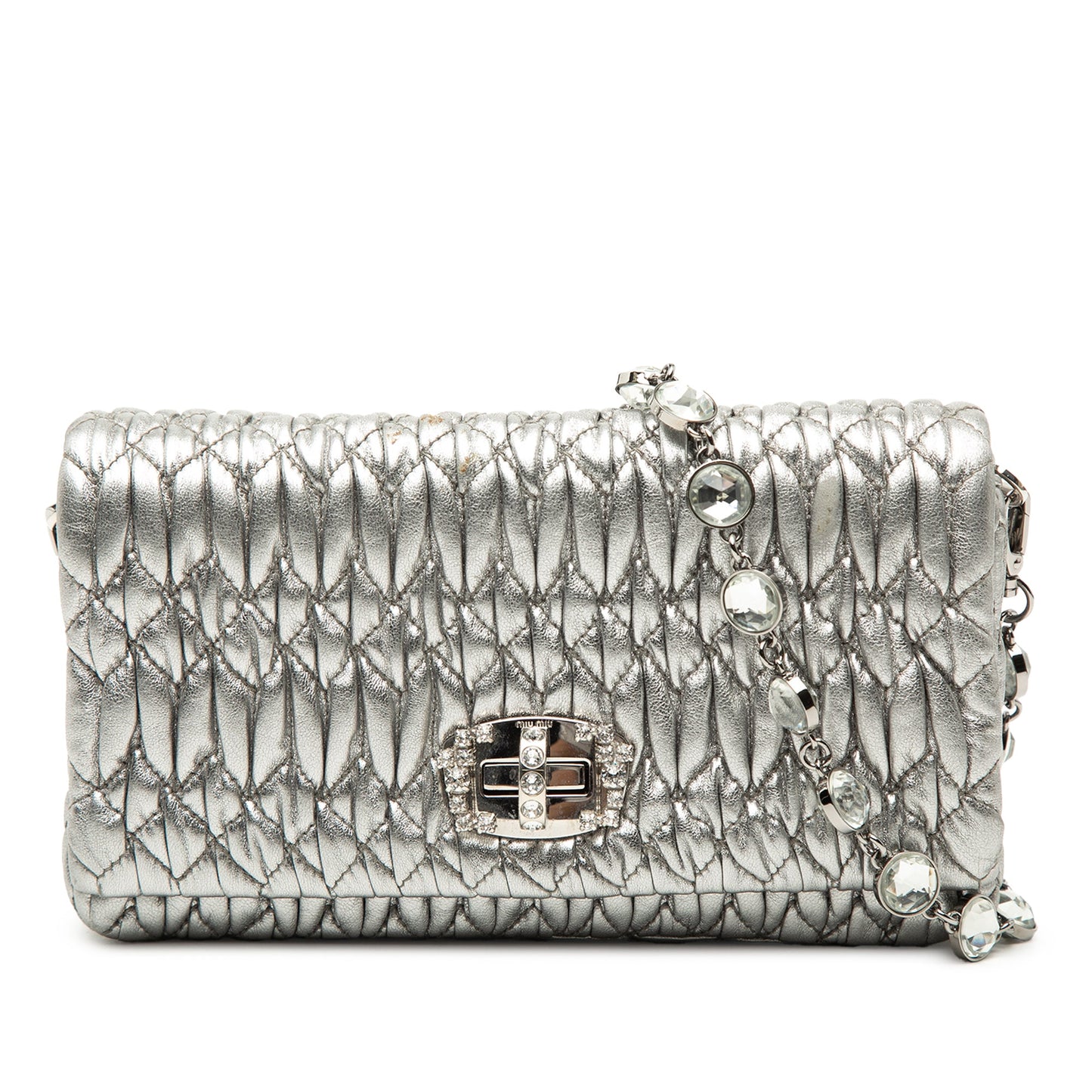 Miu Miu Crystal Chain Shoulder Bag
