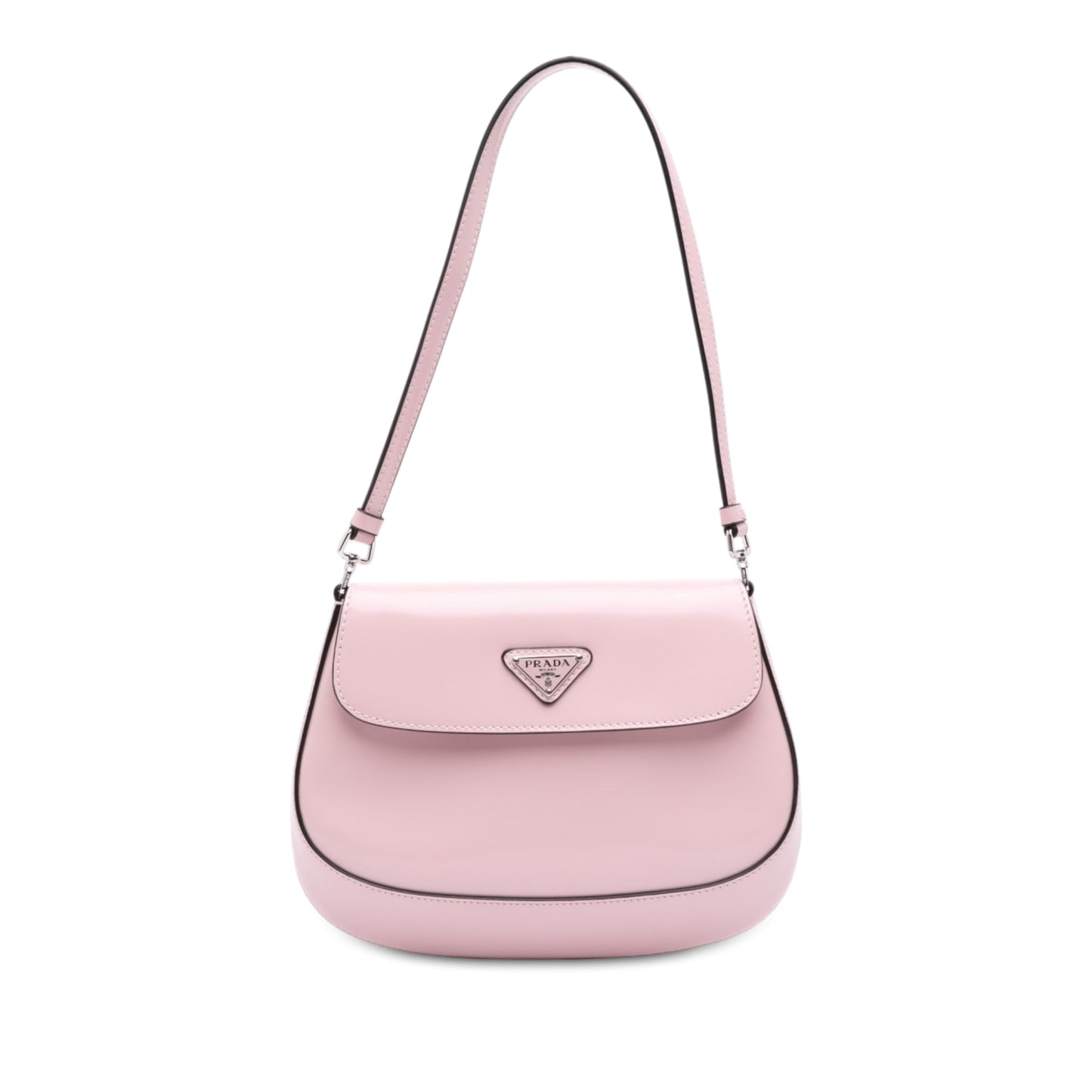 Prada Spazzolato Leather Cleo Flap Bag