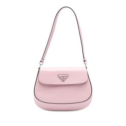 Prada Spazzolato Leather Cleo Flap Bag