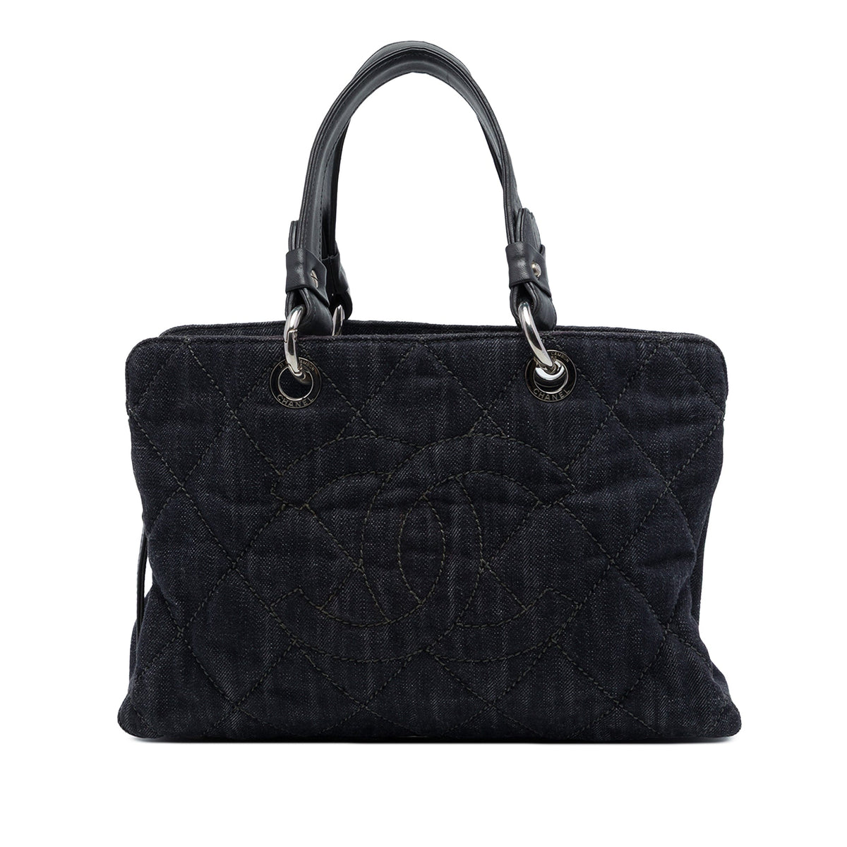 Chanel CC Quilted Denim Timeless Tote