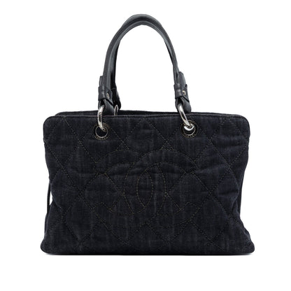 Chanel CC Quilted Denim Timeless Tote