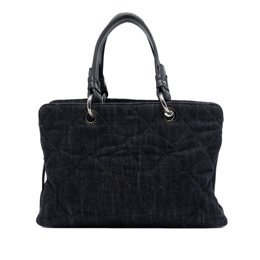 Chanel CC Quilted Denim Timeless Tote