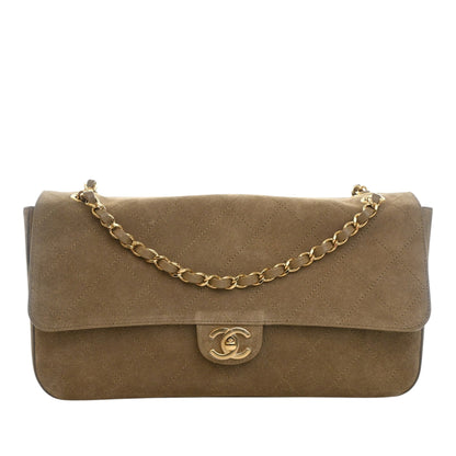 Chanel Quilted Suede Souplissimo Maxi Flap Bag