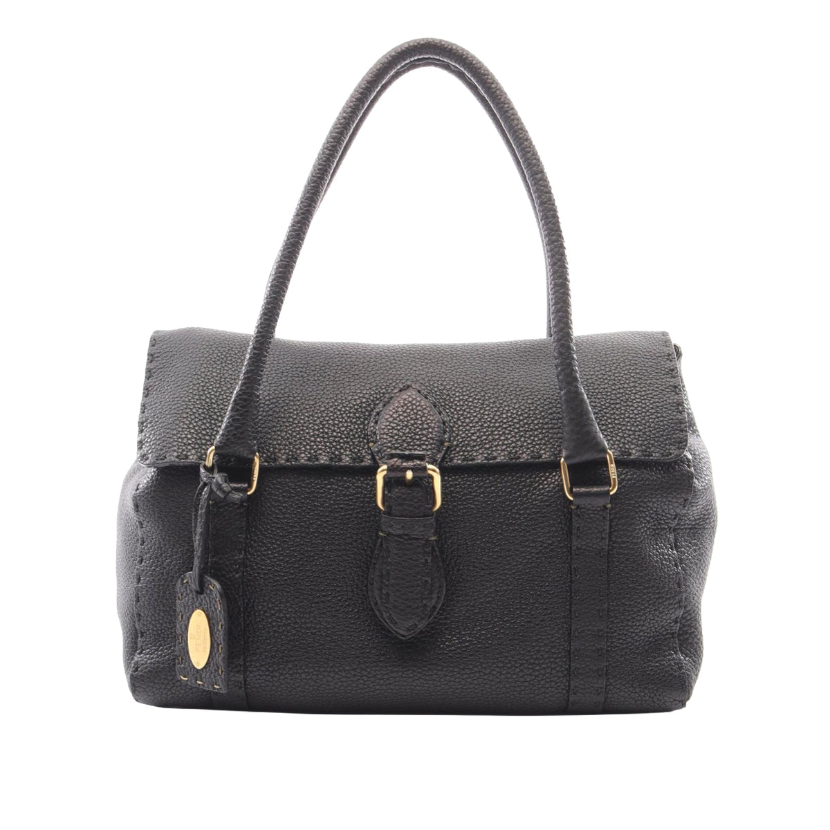 Fendi Leather Selleria Linda Handbag