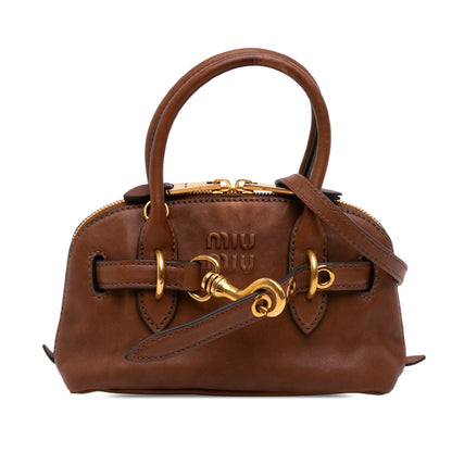 Miu Miu Nappa Aventure Satchel Bag