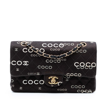 Chanel Medium Classic Coco Print  Double Flap