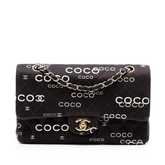 Chanel Medium Classic Coco Print  Double Flap