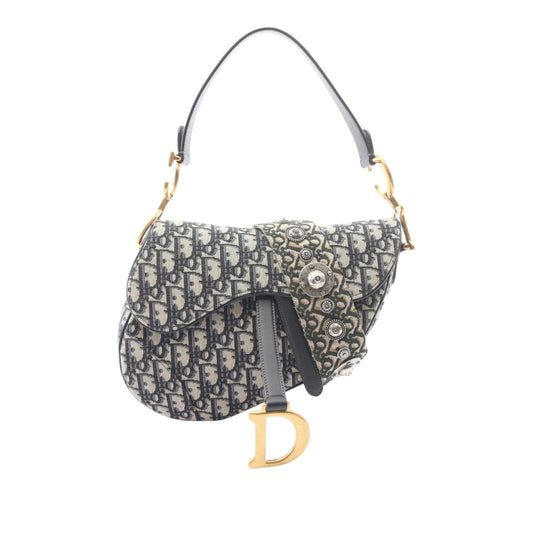 Dior Oblique Canvas Saddle Bag