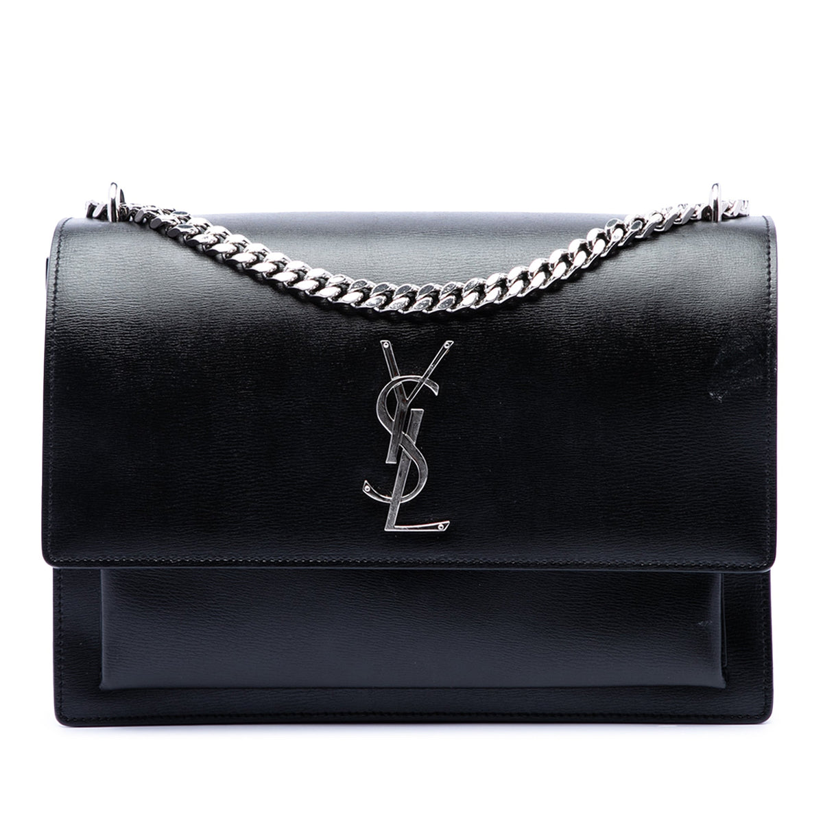 Saint Laurent Large Calfskin Monogram Sunset Crossbody