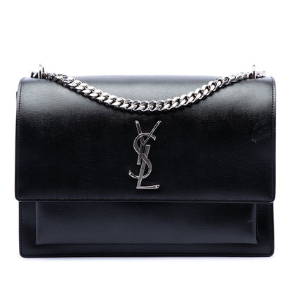 Saint Laurent Large Calfskin Monogram Sunset Crossbody