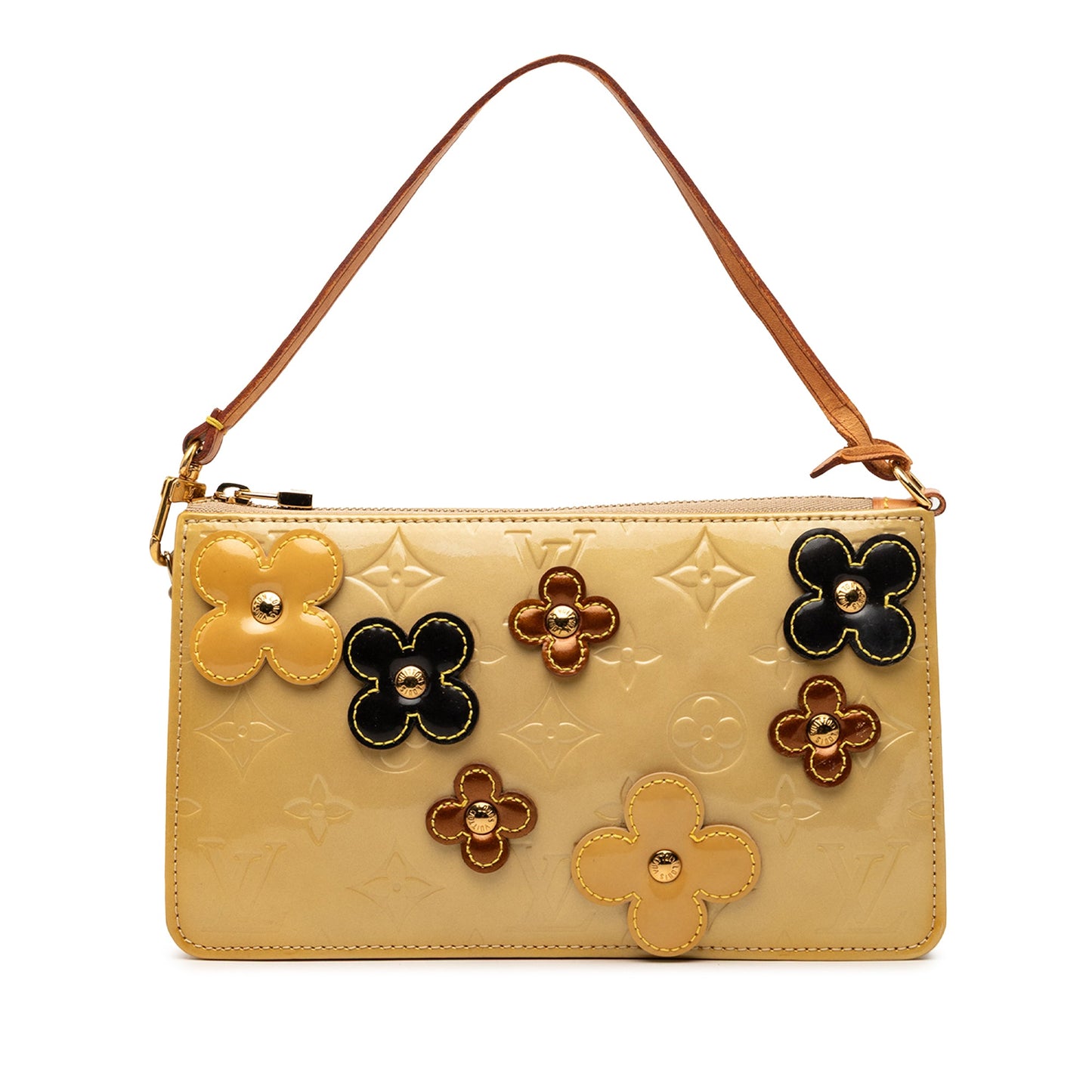 Louis Vuitton Monogram Vernis Pochette Lexington Fleurs Bag