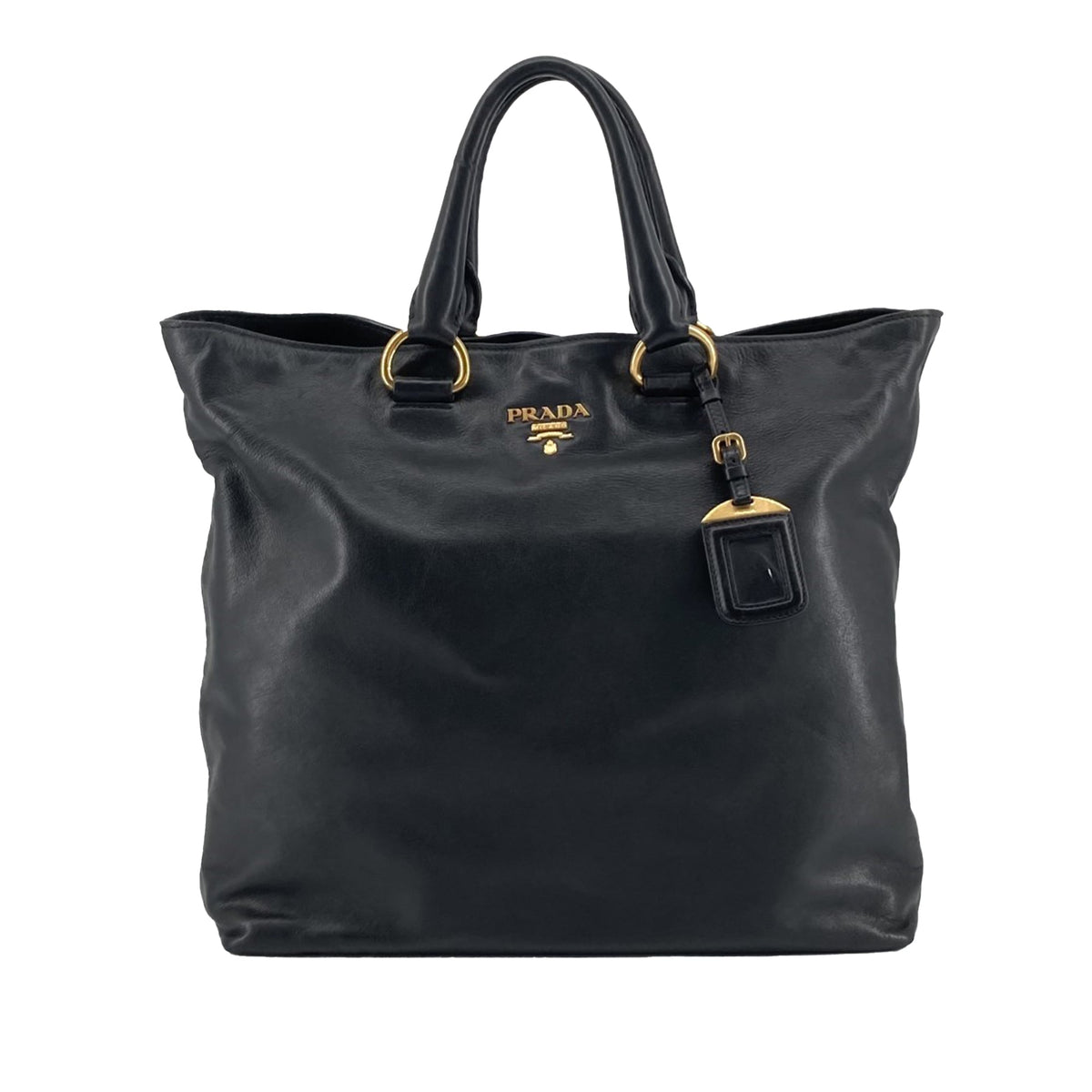 Prada Soft Calf Open Convertible Tote
