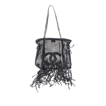 Chanel CC Mesh Fringe Tote