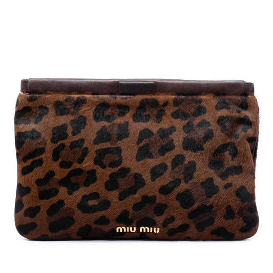 Borsa Miu Miu Hair Frame Clutch