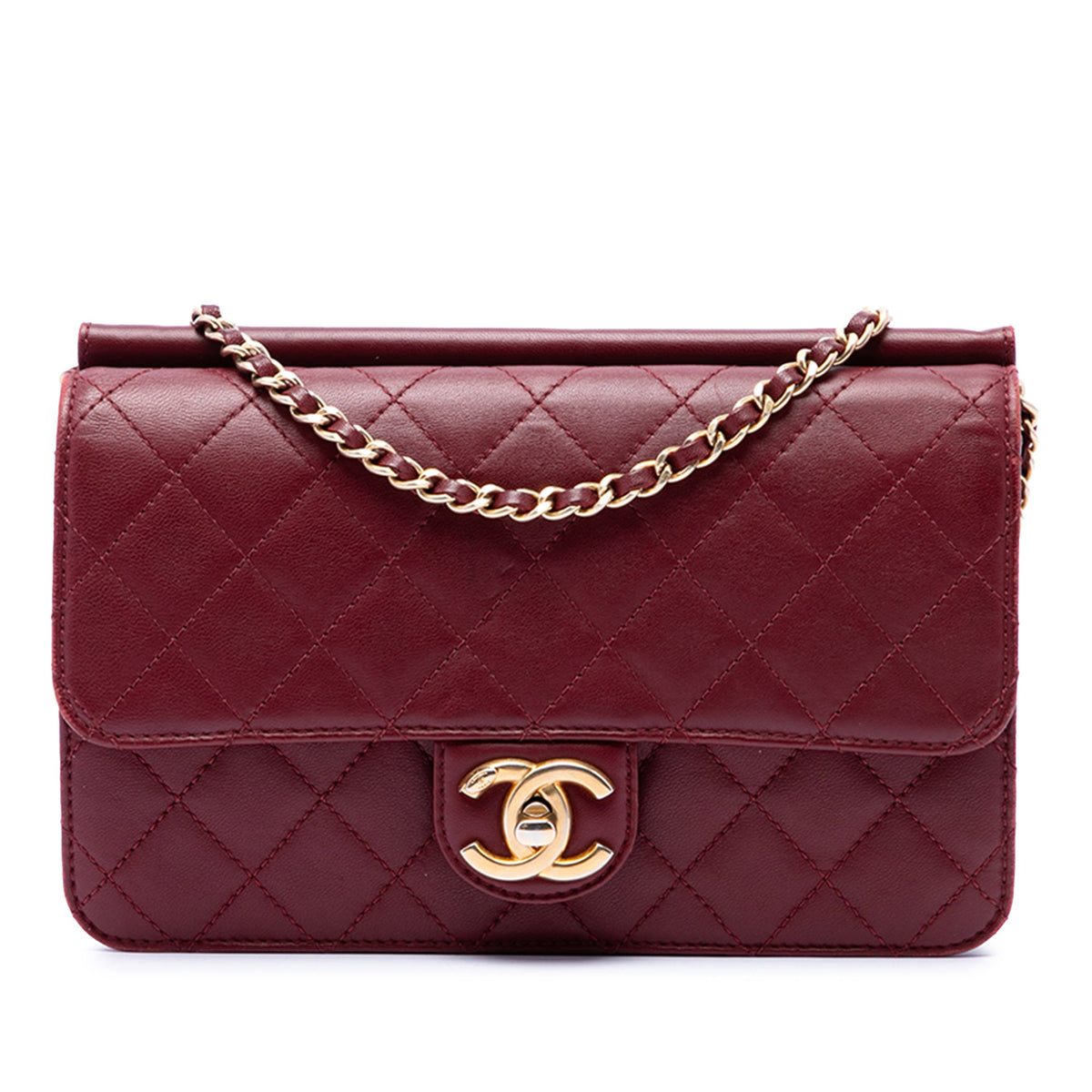 Chanel Medium Quilted Lambskin Crossing Times Flap