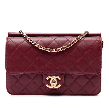 Chanel Medium Quilted Lambskin Crossing Times Flap