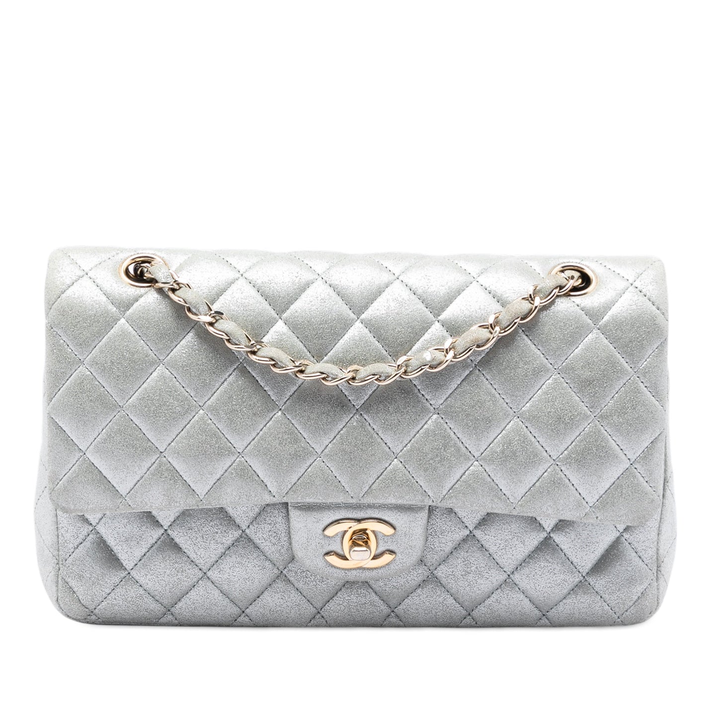 Chanel Medium Classic Metallic Double Flap