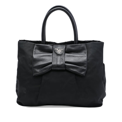 Prada Tessuto Fiocco Bow Tote