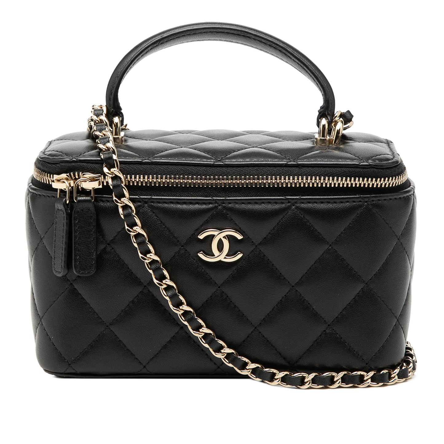 Chanel Top Handle Vanity Case with Chain