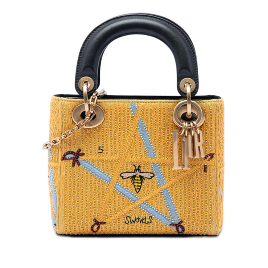 Dior Embroidered Canvas Swords Lady Dior Bag