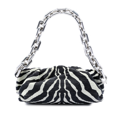 Bottega Veneta Zebra Print Chain Pouch