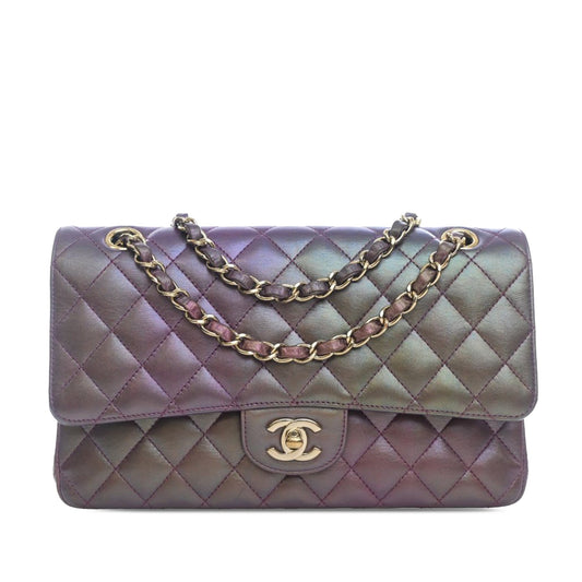 Chanel Medium Classic Iridescent Double Flap