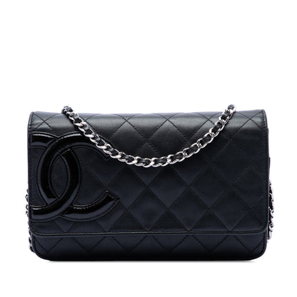 Chanel Quilted Lambskin Cambon Ligne Wallet On Chain