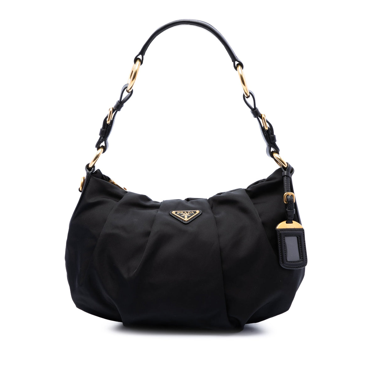 Prada Tessuto Pleated Hobo