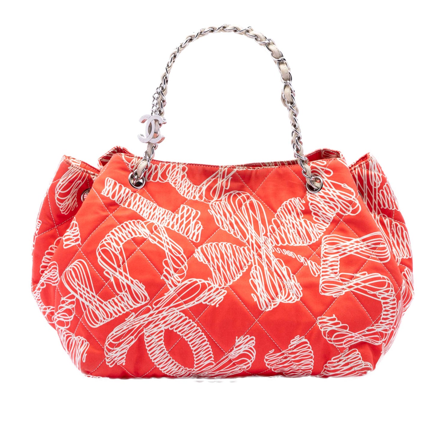 Chanel Coral Chain Tote Bag