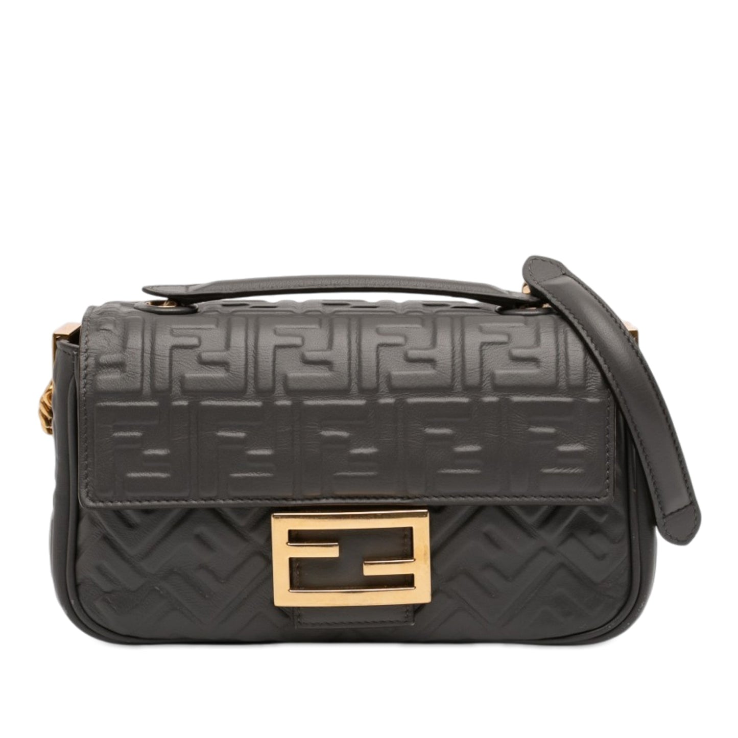 Fendi Zucca Chain Midi Baguette