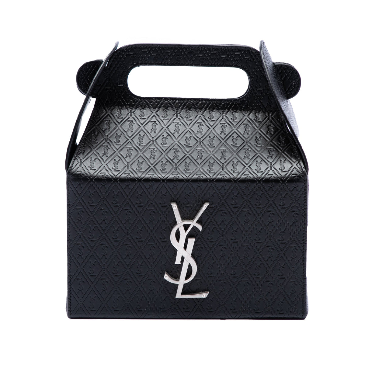Saint Laurent Monogram Leather Take Away Box Handbag
