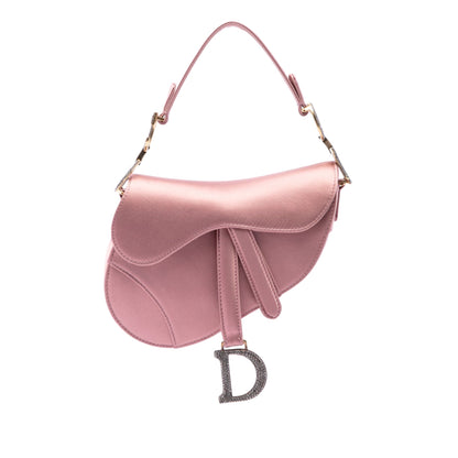 Dior Satin Crystal Saddle Bag