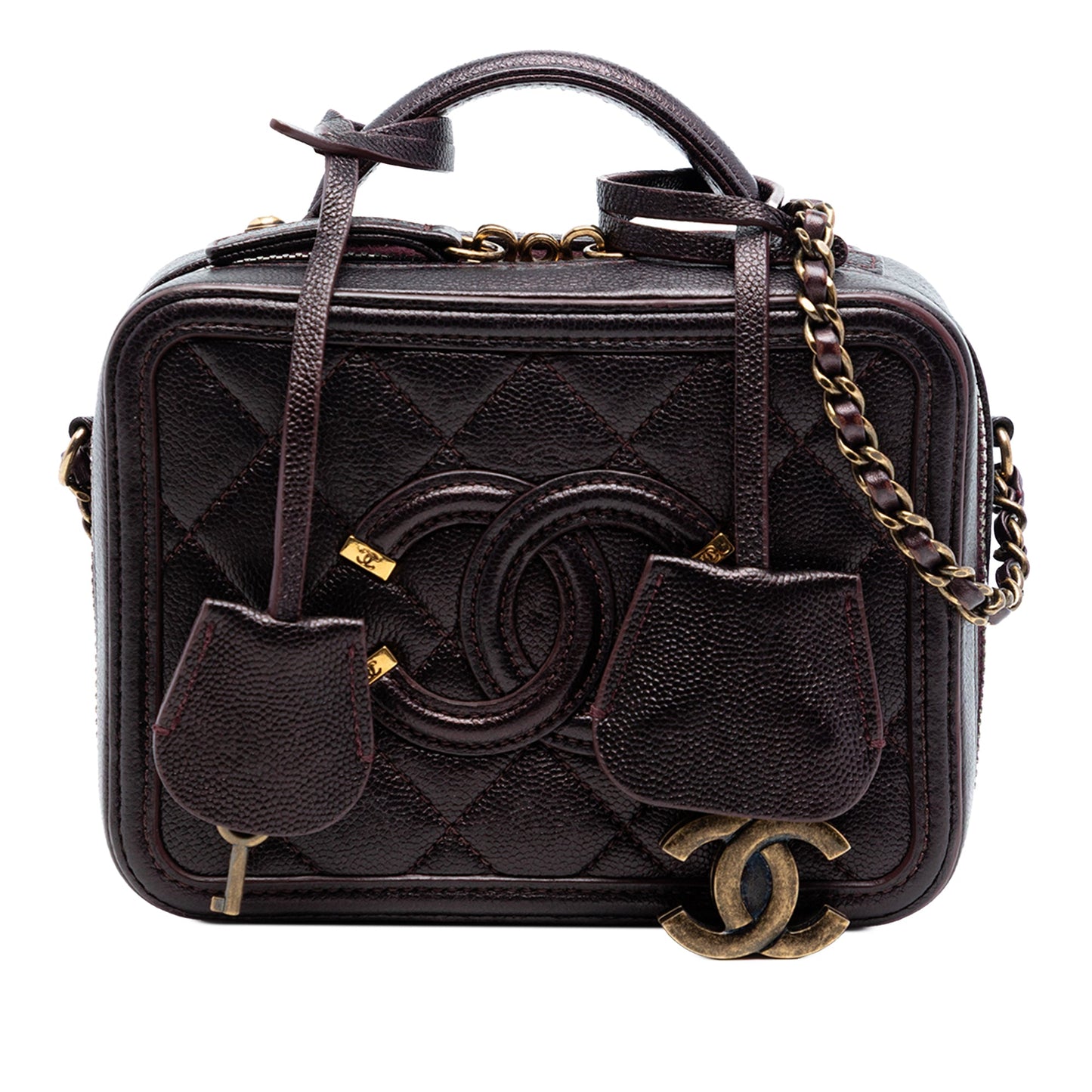 Chanel CC Filigree Vanity Case