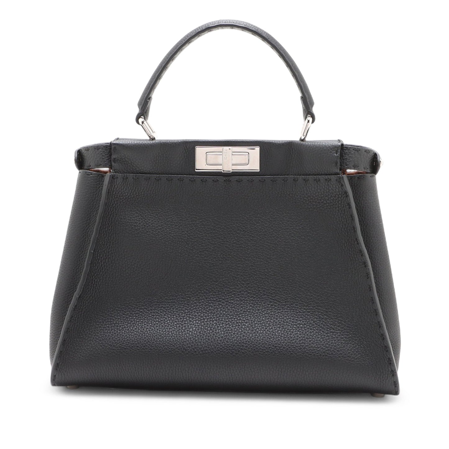 Fendi Leather Peekaboo Selleria Handbag Secondhand