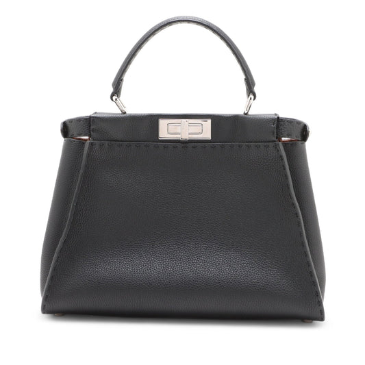 Fendi Leather Peekaboo Selleria Handbag Secondhand