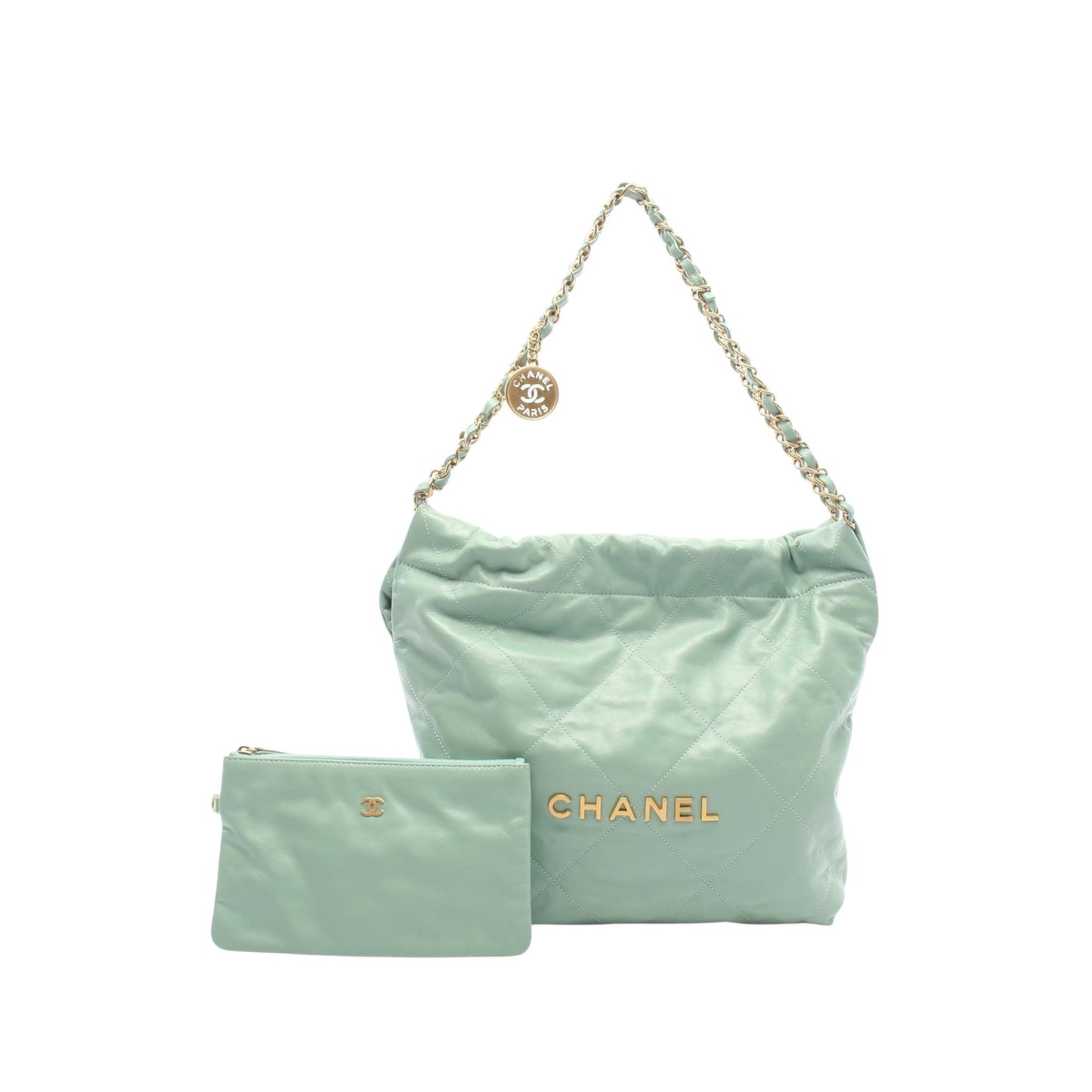 Chanel Quilted Shiny Calfskin 22 Preloved Handbag