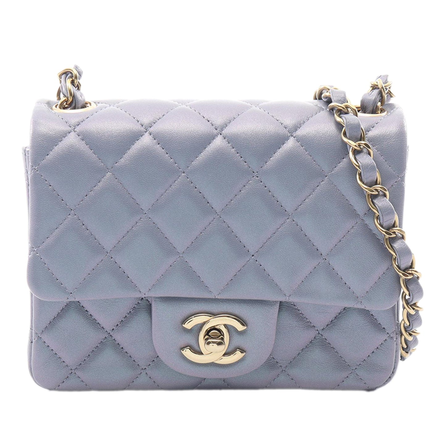 Chanel Mini Square Classic Iridescent Lambskin Single Flap bag