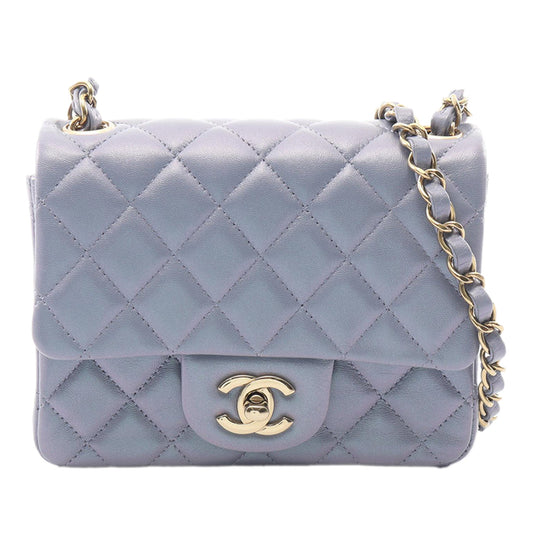 Chanel Mini Square Classic Iridescent Lambskin Single Flap bag